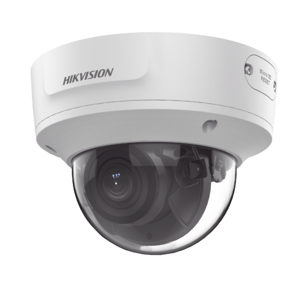 Domo IP 4 Megapixel / Lente Mot. 2.8 a 12 mm / 40 mts IR EXIR / IP67 / IK10 / WDR 120 dB / PoE / Videoanaliticos (Filtro de Falsas Alarmas) / Ultra Baja Iluminación / Entrada y Salida de Audio y Alarma