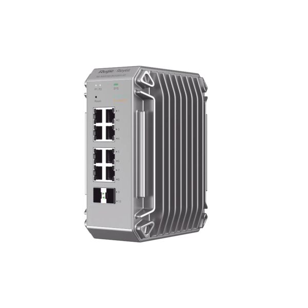 Switch de Verdadero Grado Industrial Especialmente Diseñado para Entornos Duros, Cuenta con 10 Puertos Gigabit, 8 de ellos Puertos PoE+ y 2 Puertos de Enlace Ascendente SFP