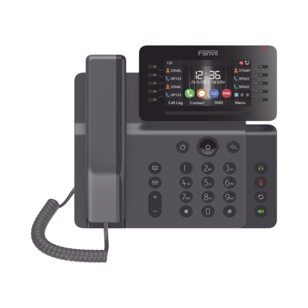 Teléfono IP Empresarial Esencial WiFi / Bluetooth, 20 líneas SIP, pantalla a color 4.3" ajustable, PoE, puertos Gigabit, conferencia local de 6 vías.